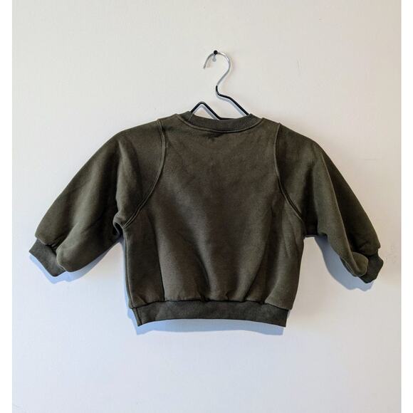 "Create Your Own Sunshine" Olive Kids Crewneck Sweater - Picture 4 of 4